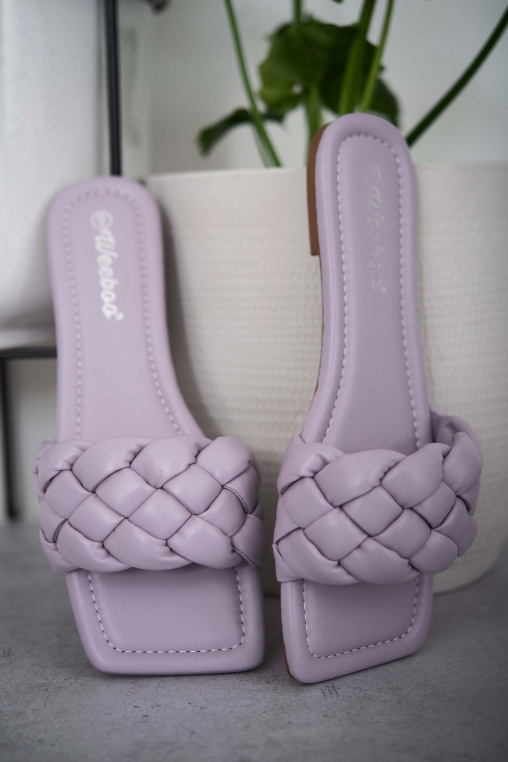 Purple Woven Flat Sandals - foxberryparkproducts