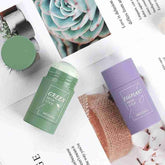 Green Tea Cleansing Clay Stick Mask Acne Cleansing Beauty Skin Green Tea Moisturizing Hydrating Whitening Care Face - foxberryparkproducts