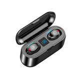 New F9 Wireless Headphones Bluetooth 5.0 Earphone TWS HIFI Mini In-ear Sports Running Headset Support iOS/Android Phones HD Call - foxberryparkproducts
