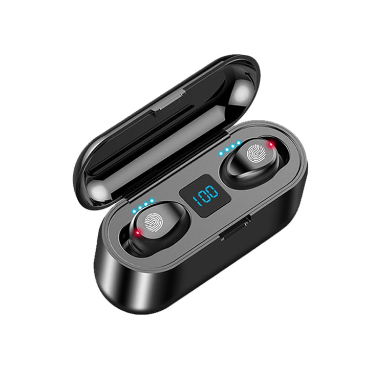New F9 Wireless Headphones Bluetooth 5.0 Earphone TWS HIFI Mini In-ear Sports Running Headset Support iOS/Android Phones HD Call - foxberryparkproducts