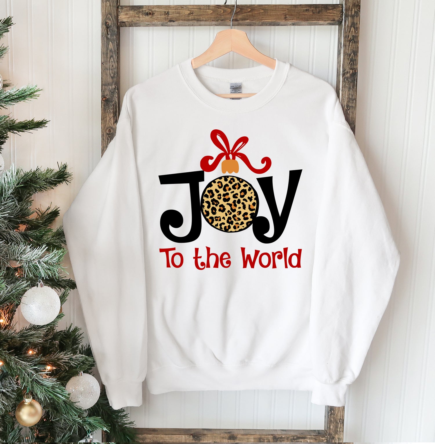 Joy To The World Christmas Sweatshirt - foxberryparkproducts