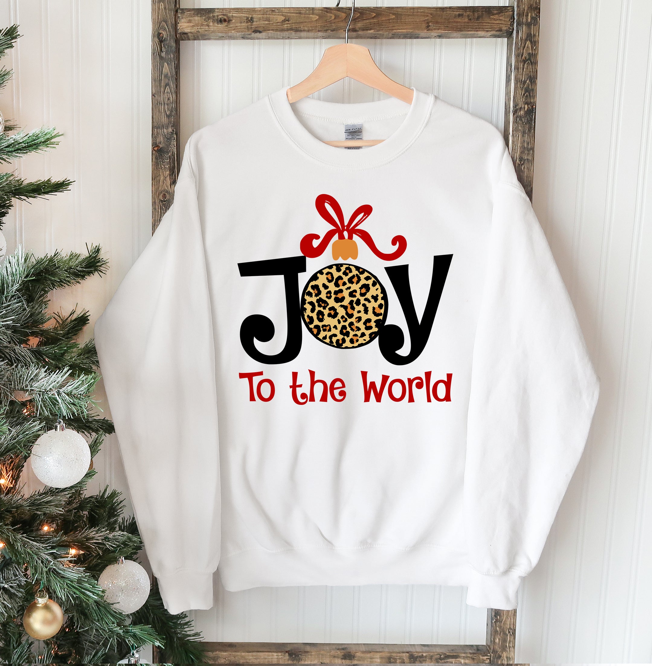 Joy To The World Christmas Sweatshirt - foxberryparkproducts