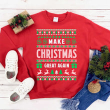 Load image into Gallery viewer, Make Christmas Great Again Sweatshirt - foxberryparkproducts
