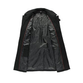 Mens Mid Length Wool Blend Coat - foxberryparkproducts