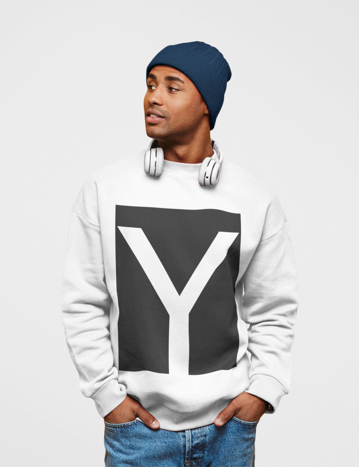 Mens Y Logo Crewneck Sweatshirt - foxberryparkproducts