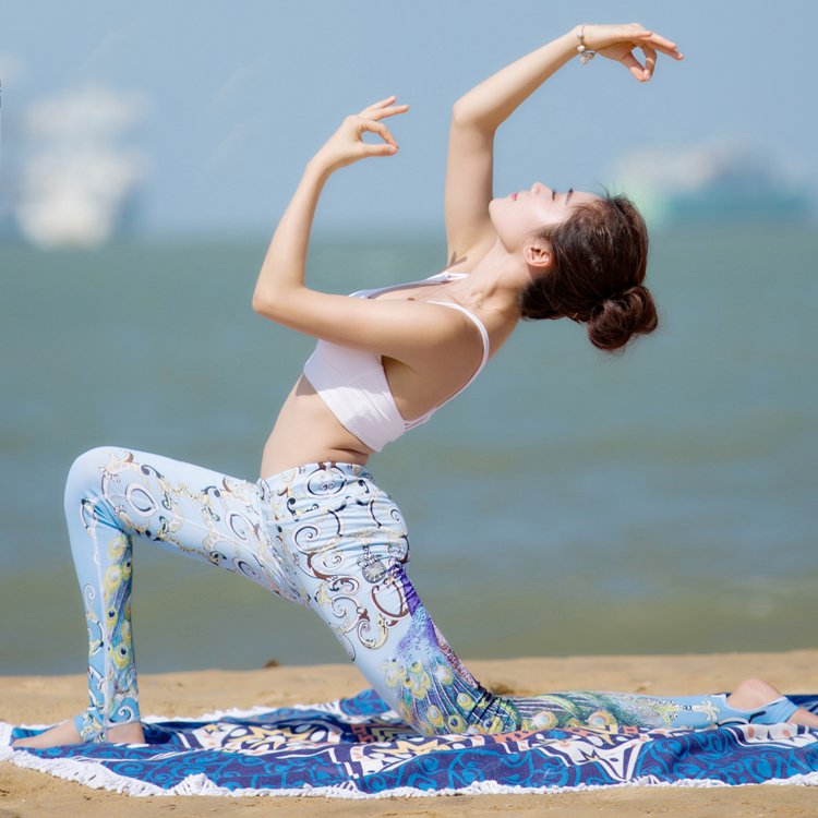 Peacock Yoga Pants - foxberryparkproducts