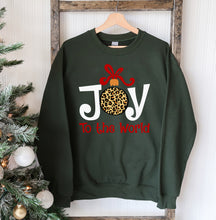 Load image into Gallery viewer, Joy To The World Christmas Sweatshirt - foxberryparkproducts
