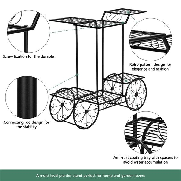 Plant Stand for Indoor and Outdoor Flower Pot Shelf - foxberryparkproducts