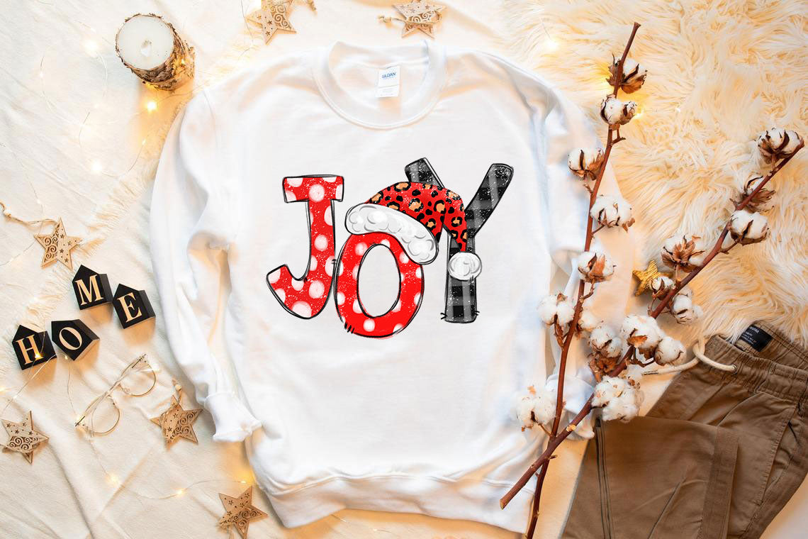 Joy Santa Christmas Sweatshirt - foxberryparkproducts