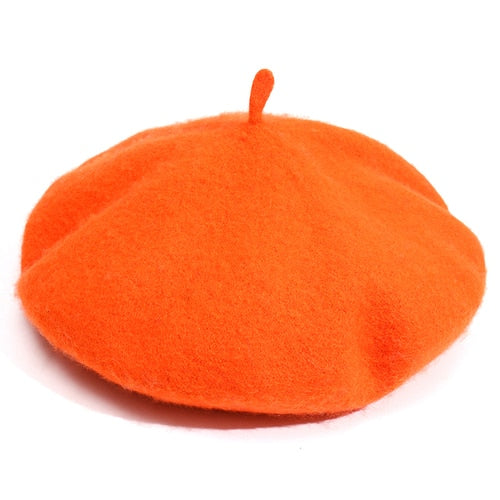 Autumn Winter Hat 100%  Wool Thick  Berets French Artist Beret - foxberryparkproducts