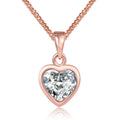 Necklace  Heart n 18K Rose Gold Plated                  ID A112 - 1162 - foxberryparkproducts