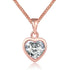Necklace  Heart n 18K Rose Gold Plated                  ID A112 - 1162 - foxberryparkproducts