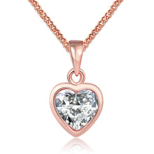 Load image into Gallery viewer, Necklace  Heart n 18K Rose Gold Plated                  ID A112 - 1162 - foxberryparkproducts
