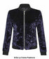 De La Creme - Womens Velvet Zip-Thru Varsity Bomber Jacket - foxberryparkproducts