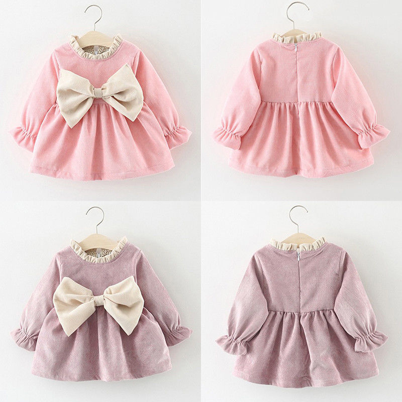 Girl Dress 3M-3Y Newborn Kids Baby Girl Winter Warm Clothes - foxberryparkproducts