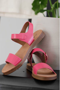 Pink Buckle Sandals - foxberryparkproducts