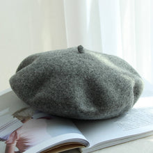 Load image into Gallery viewer, Autumn Winter Hat 100%  Wool Thick  Berets French Artist Beret - foxberryparkproducts

