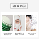Green Tea Cleansing Clay Stick Mask Acne Cleansing Beauty Skin Green Tea Moisturizing Hydrating Whitening Care Face - foxberryparkproducts