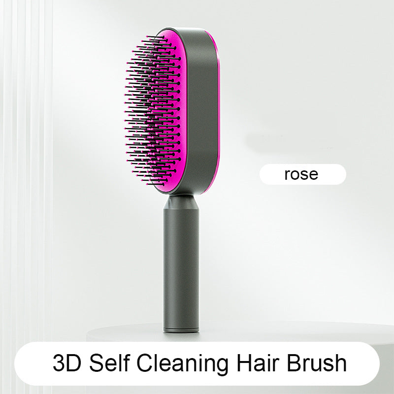 Self Cleaning Hair Brush For Women - foxberryparkproducts