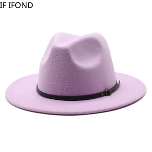 Multicolor Wool Jazz Fedora Hats
