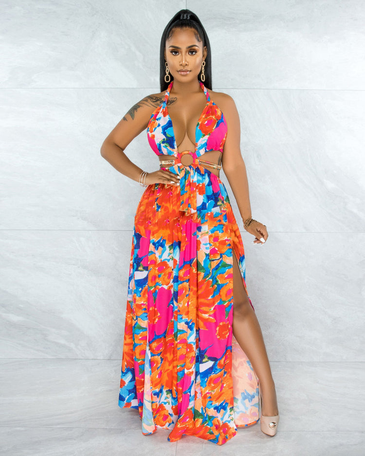 Floral Print Summer Dress - foxberryparkproducts