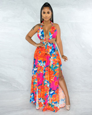 Floral Print Summer Dress - foxberryparkproducts