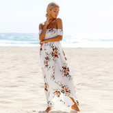 Off Shoulder Sexy Split Beach Summer Dress - foxberryparkproducts