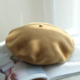 Autumn Winter Hat 100%  Wool Thick  Berets French Artist Beret - foxberryparkproducts