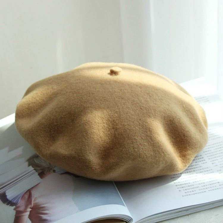 Autumn Winter Hat 100%  Wool Thick  Berets French Artist Beret - foxberryparkproducts