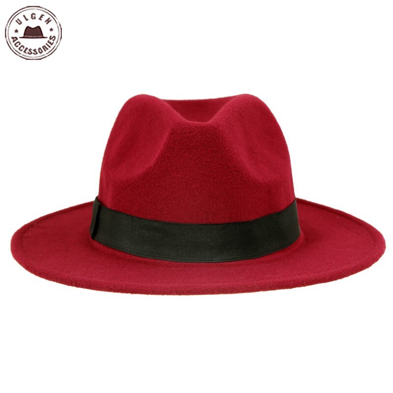 Vintage Unisex Wool Jazz Fedora Hat for Women and Men - foxberryparkproducts