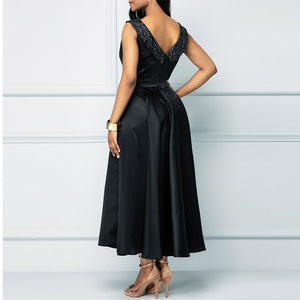 Vintage Elegant Sleeveless Dress - foxberryparkproducts
