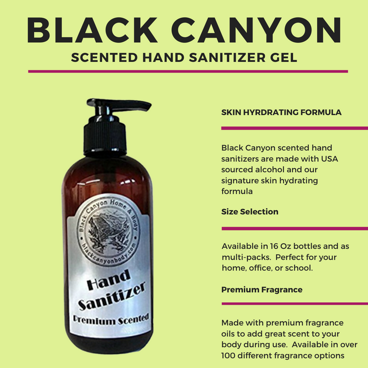 Black Canyon Acai Magnolia & Jasmine Scented Hand Sanitizer Gel - foxberryparkproducts