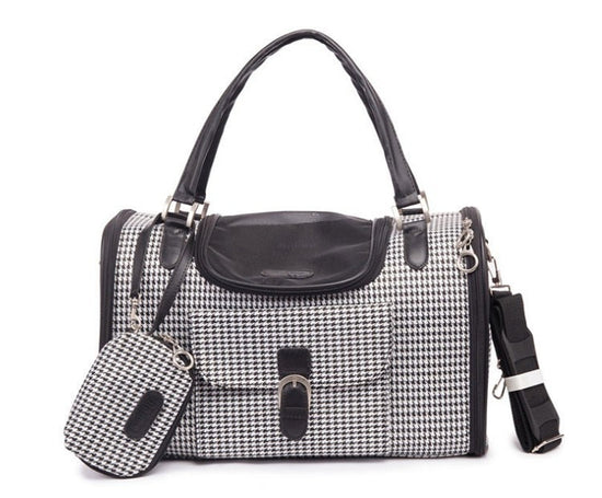 Pet Puppy Travel Bag Portable PVC Handbag for Small Cats Dogs - foxberryparkproducts