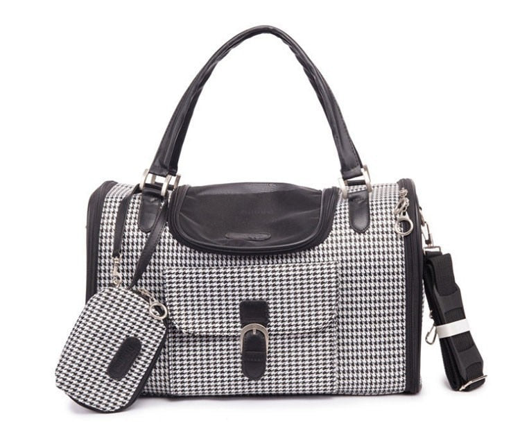 Pet Puppy Travel Bag Portable PVC Handbag for Small Cats Dogs - foxberryparkproducts