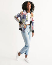 Load image into Gallery viewer, Pop Print Womens Bomber Jacket - foxberryparkproducts
