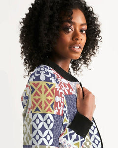 Pop Print Womens Bomber Jacket - foxberryparkproducts