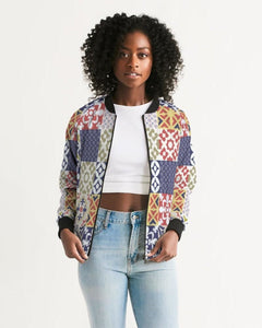 Pop Print Womens Bomber Jacket - foxberryparkproducts