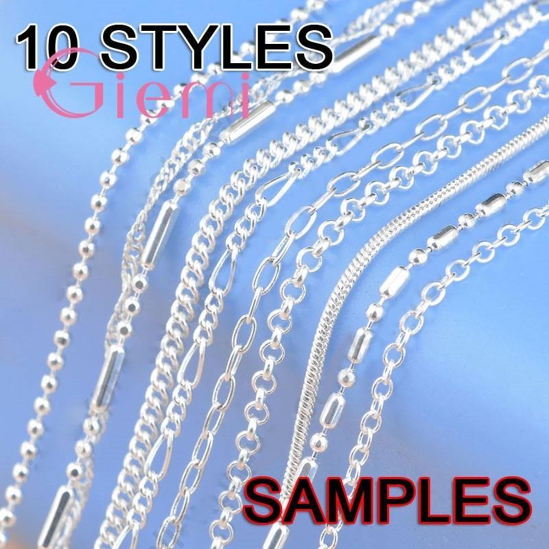 Necklaces Beautiful Genuine Sterling Silver Link Chains  ID  A112 - 1119 - foxberryparkproducts