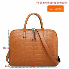 Load image into Gallery viewer, Classy Women&#39;s Leather  Laptop Briefcase - foxberryparkproducts
