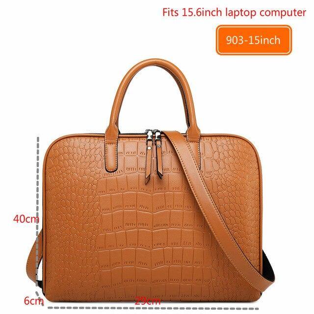 Classy Women's Leather  Laptop Briefcase - foxberryparkproducts