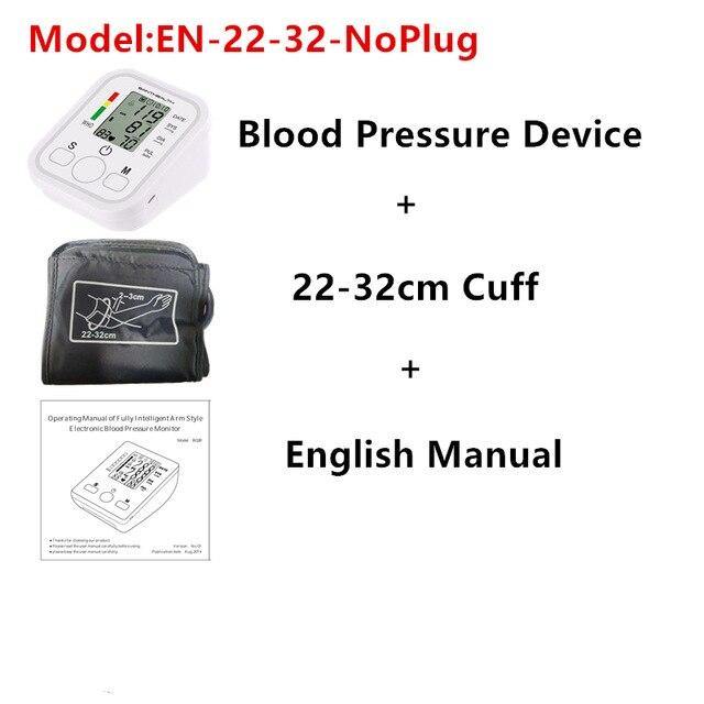 Portable Digital Tonometer Upper Arm Blood Pressure Heartbeat - foxberryparkproducts