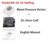 Portable Digital Tonometer Upper Arm Blood Pressure Heartbeat - foxberryparkproducts