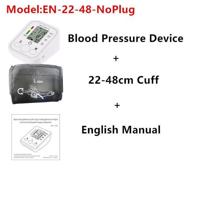 Portable Digital Tonometer Upper Arm Blood Pressure Heartbeat - foxberryparkproducts