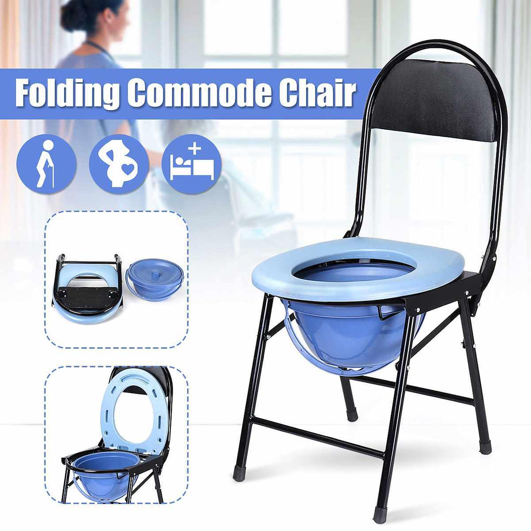 Portable Folding Bedside Bathroom Potty Toilet - foxberryparkproducts