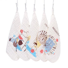 Load image into Gallery viewer, 5pcs/lot Baby Towel 6 Layers Muslin Newborn Baby Soft Handkerchief - foxberryparkproducts
