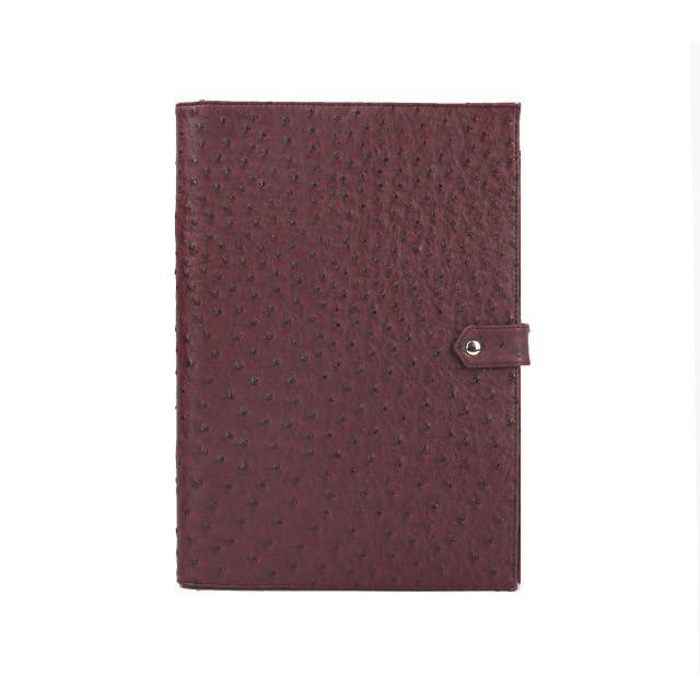 Monogrammed Note Pad Document Bag Embossed Python Pattern - foxberryparkproducts