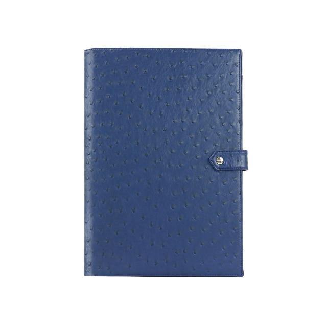 Monogrammed Note Pad Document Bag Embossed Python Pattern - foxberryparkproducts