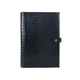 Monogrammed Note Pad Document Bag Embossed Python Pattern - foxberryparkproducts