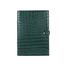 Load image into Gallery viewer, Monogrammed Note Pad Document Bag Embossed Python Pattern - foxberryparkproducts
