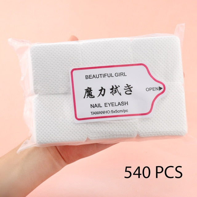 Lint-Free Nail Polish Remover Cotton Wipes - foxberryparkproducts